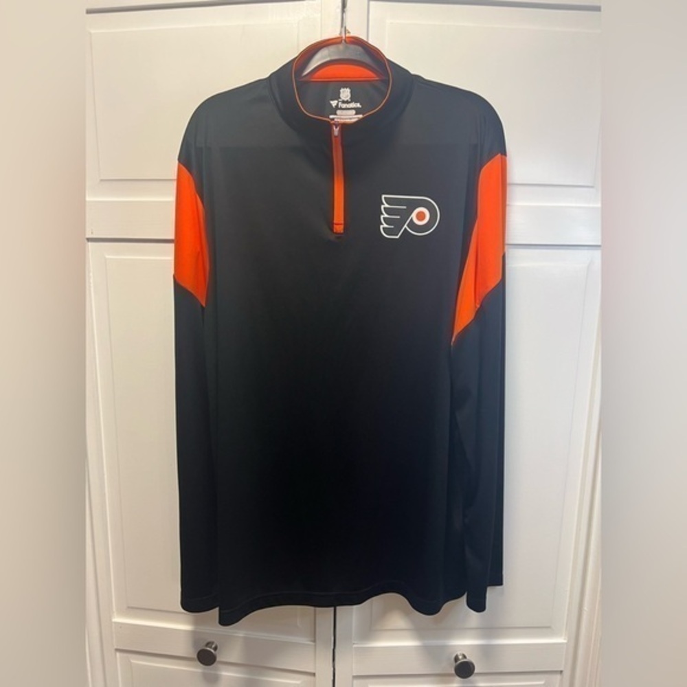 NFL Fanatics Philadelphia Flyers 1/4 Zip Pullover Size Men’s 2XL